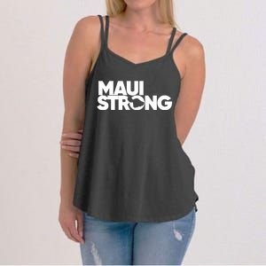 Pray For Maui Hawaii Strong I Stand With Maui Women's Strappy Tank