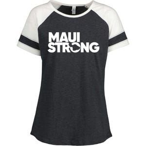 Pray For Maui Hawaii Strong I Stand With Maui Enza Ladies Jersey Colorblock Tee