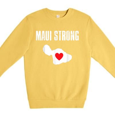 Pray For Maui Hawaii Strong Premium Crewneck Sweatshirt