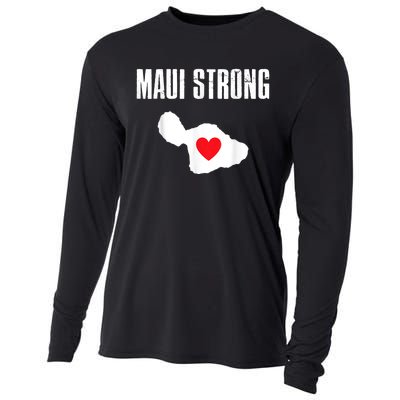 Pray For Maui Hawaii Strong Cooling Performance Long Sleeve Crew