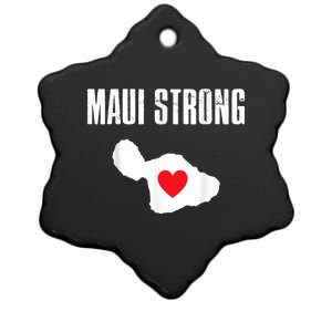 Pray For Maui Hawaii Strong Ceramic Star Ornament