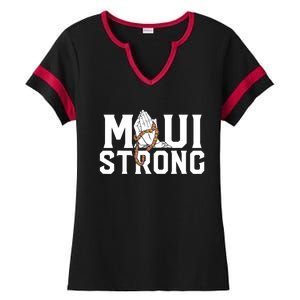 Pray For Maui Hawaii Maui Hawaii Strong Design Ladies Halftime Notch Neck Tee