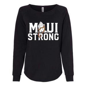 Pray For Maui Hawaii Maui Hawaii Strong Design Womens California Wash Sweatshirt