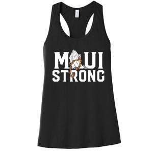 Pray For Maui Hawaii Maui Hawaii Strong Design Women's Racerback Tank