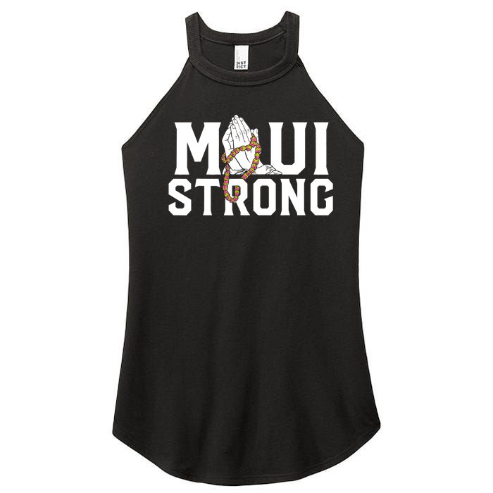 Pray For Maui Hawaii Maui Hawaii Strong Design Women's Perfect Tri Rocker Tank