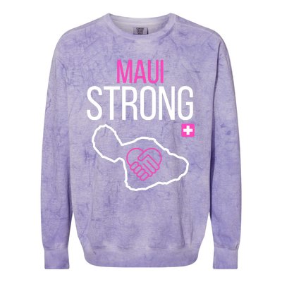 Pray For Maui Hawaii Support For Hawaii Fire Victims Colorblast Crewneck Sweatshirt