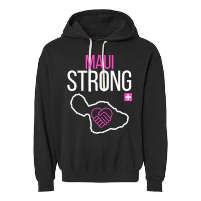 Pray For Maui Hawaii Support For Hawaii Fire Victims Garment-Dyed Fleece Hoodie