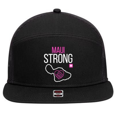 Pray For Maui Hawaii Support For Hawaii Fire Victims 7 Panel Mesh Trucker Snapback Hat