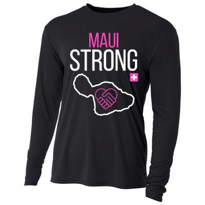 Pray For Maui Hawaii Support For Hawaii Fire Victims Cooling Performance Long Sleeve Crew