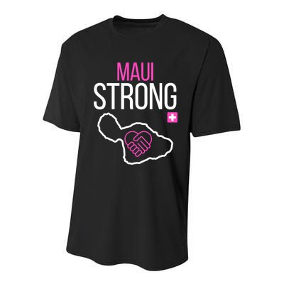 Pray For Maui Hawaii Support For Hawaii Fire Victims Youth Performance Sprint T-Shirt