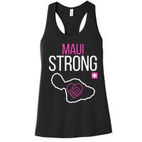 Pray For Maui Hawaii Support For Hawaii Fire Victims Women's Racerback Tank