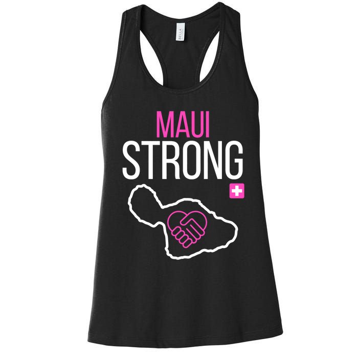 Pray For Maui Hawaii Support For Hawaii Fire Victims Women's Racerback Tank