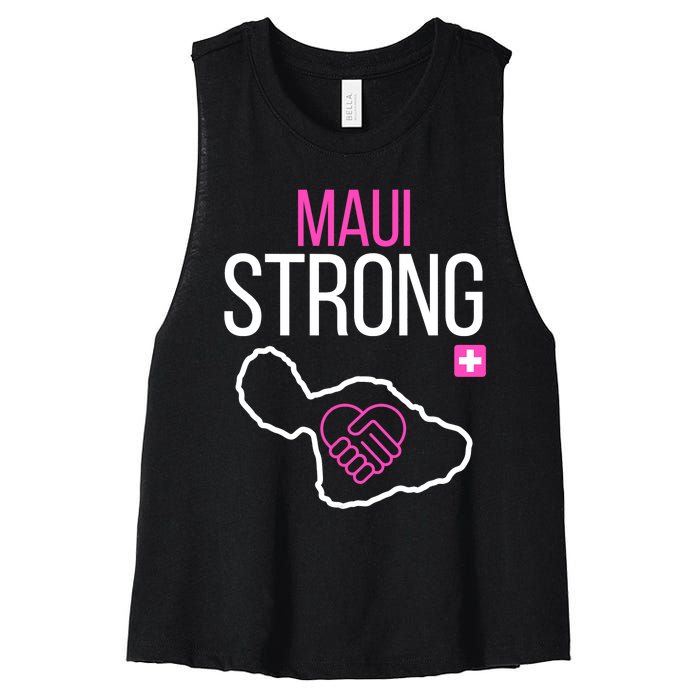 Pray For Maui Hawaii Support For Hawaii Fire Victims Women's Racerback Cropped Tank