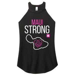 Pray For Maui Hawaii Support For Hawaii Fire Victims Women's Perfect Tri Rocker Tank