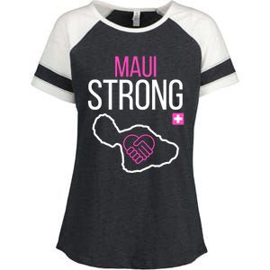 Pray For Maui Hawaii Support For Hawaii Fire Victims Enza Ladies Jersey Colorblock Tee