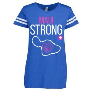 Pray For Maui Hawaii Support For Hawaii Fire Victims Enza Ladies Jersey Football T-Shirt