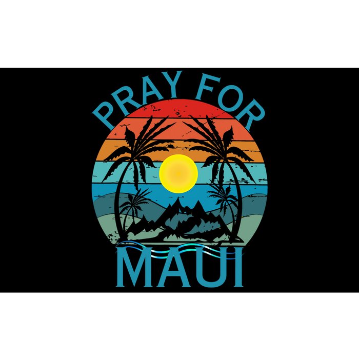 Pray For Maui Hawaii Wildflower Support Men Women Bumper Sticker