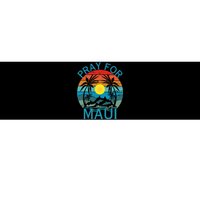 Pray For Maui Hawaii Wildflower Support Men Women Bumper Sticker