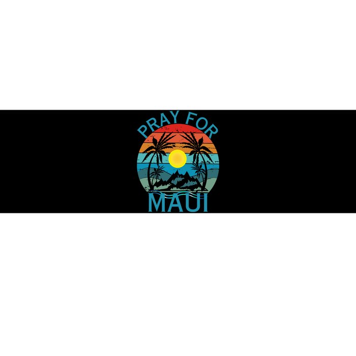 Pray For Maui Hawaii Wildflower Support Men Women Bumper Sticker