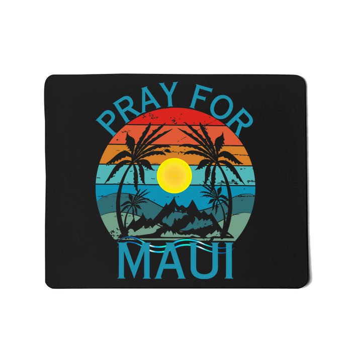 Pray For Maui Hawaii Wildflower Support Men Women Mousepad