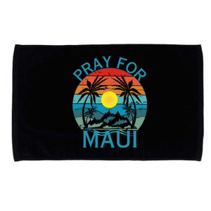 Pray For Maui Hawaii Wildflower Support Men Women Microfiber Hand Towel