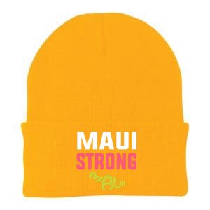 Pray For Maui Hawaii Strong Gift Lahaina Fires Knit Cap Winter Beanie