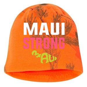 Pray For Maui Hawaii Strong Gift Lahaina Fires Kati - Camo Knit Beanie