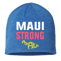 Pray For Maui Hawaii Strong Gift Lahaina Fires Sustainable Beanie