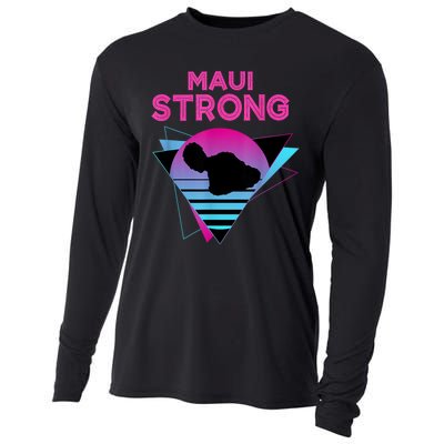 Pray For Maui Hawaii Strong Vintage Maui Hawaii Strong Cooling Performance Long Sleeve Crew