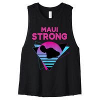 Pray For Maui Hawaii Strong Vintage Maui Hawaii Strong Women's Racerback Cropped Tank