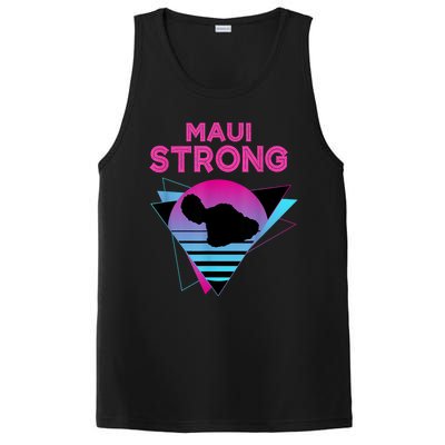 Pray For Maui Hawaii Strong Vintage Maui Hawaii Strong PosiCharge Competitor Tank