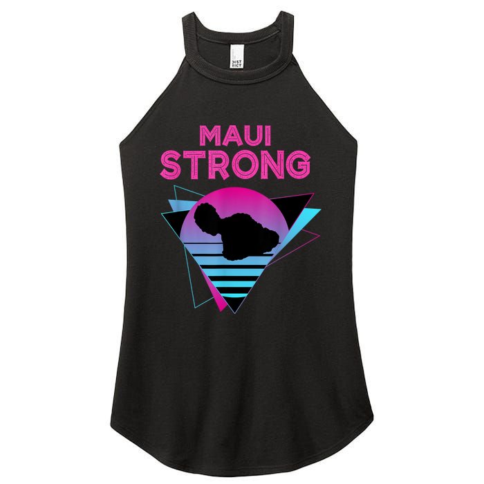 Pray For Maui Hawaii Strong Vintage Maui Hawaii Strong Women's Perfect Tri Rocker Tank