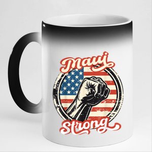 Pray For Maui Hawaii Strong 11oz Black Color Changing Mug