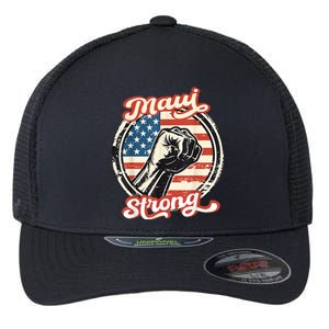 Pray For Maui Hawaii Strong Flexfit Unipanel Trucker Cap