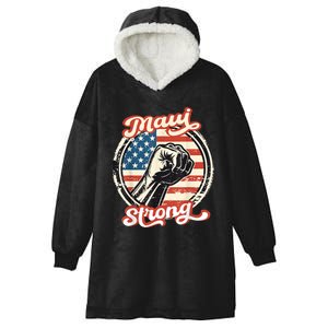 Pray For Maui Hawaii Strong Hooded Wearable Blanket