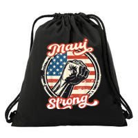 Pray For Maui Hawaii Strong Drawstring Bag