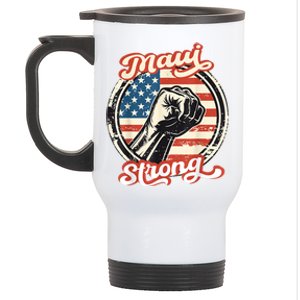 Pray For Maui Hawaii Strong Stainless Steel Travel Mug