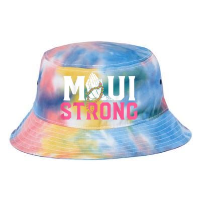 Pray For Maui Hawaii Strong Tie Dye Newport Bucket Hat