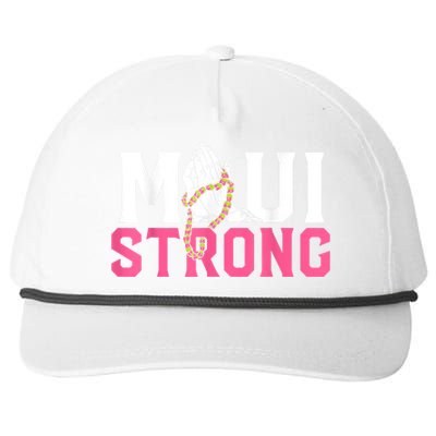 Pray For Maui Hawaii Strong Snapback Five-Panel Rope Hat