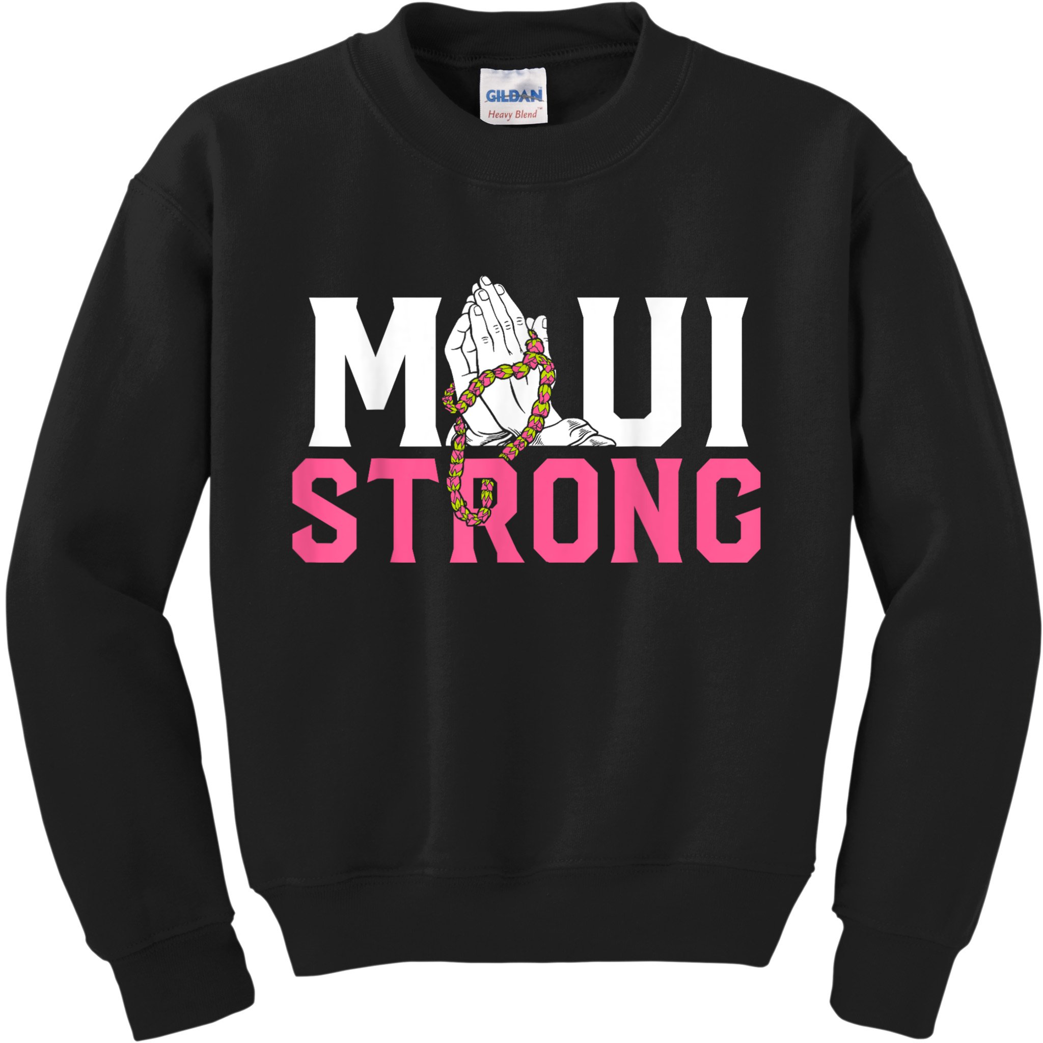 Pray For Maui Hawaii Strong Kids Sweatshirt