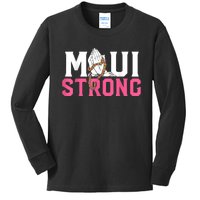 Pray For Maui Hawaii Strong Kids Long Sleeve Shirt