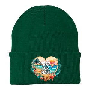 Pray For Maui Pray For Hawaii Wildfire Support Knit Cap Winter Beanie