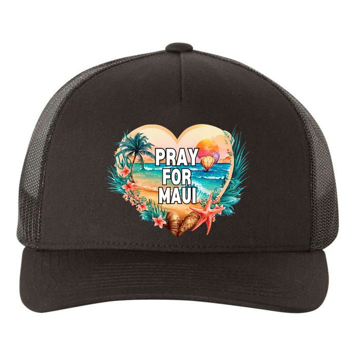 Pray For Maui Pray For Hawaii Wildfire Support Yupoong Adult 5-Panel Trucker Hat