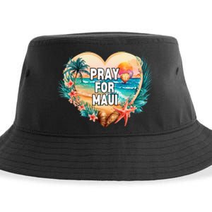 Pray For Maui Pray For Hawaii Wildfire Support Sustainable Bucket Hat