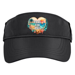 Pray For Maui Pray For Hawaii Wildfire Support Adult Drive Performance Visor