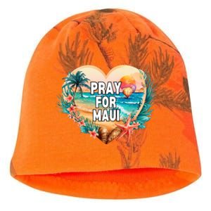 Pray For Maui Pray For Hawaii Wildfire Support Kati - Camo Knit Beanie