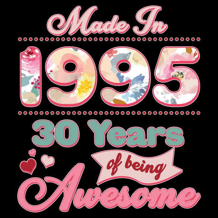 Pink Floral Made In 1995 30 Years Of Being Awesome Birthday Impact Tech Backpack