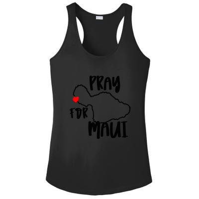 Pray For Maui Hawaii Strong Gift Maui Support Ladies PosiCharge Competitor Racerback Tank