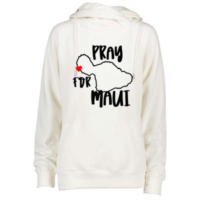 Pray For Maui Hawaii Strong Gift Maui Support Womens Funnel Neck Pullover Hood