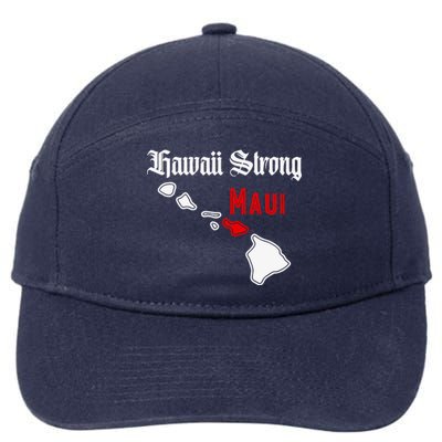 Pray For Maui Hawaii Strong Maui Gift 7-Panel Snapback Hat